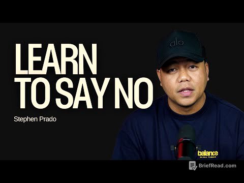 Learn To Say 'NO' | Stephen Prado