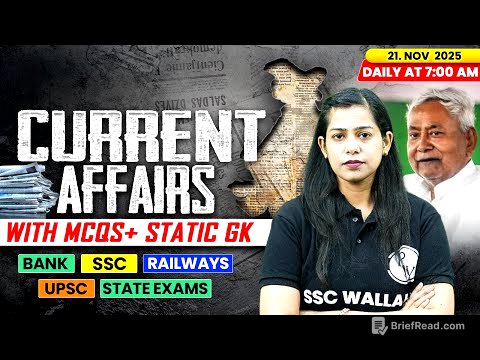 Current Affairs Today | 21 November Current Affairs 2025 | Daily Current Affairs | By Krati Mam