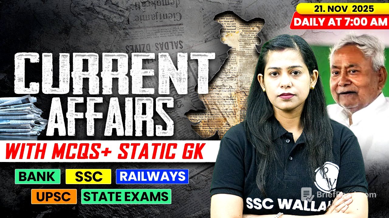 Current Affairs Today | 21 November Current Affairs 2025 | Daily Current Affairs | By Krati Mam