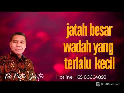 JATAH YANG BESAR TETAPI WADAH YANG TERLALU KECIL - PETER GUNTUR