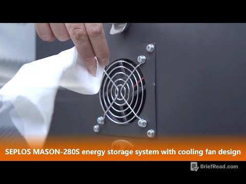 SEPLOS MASON 280 48V Lifepo4 Battery with Air Cooling Fan - Make heat air take-out process visible