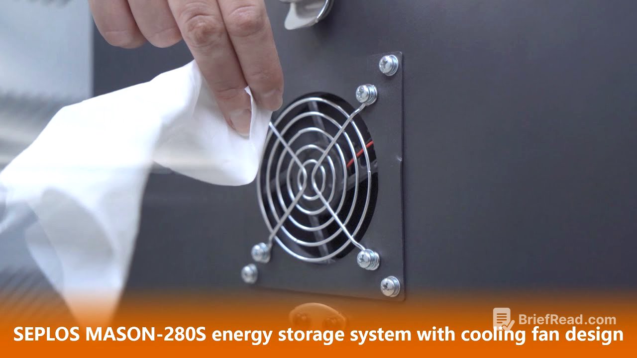 SEPLOS MASON 280 48V Lifepo4 Battery with Air Cooling Fan - Make heat air take-out process visible