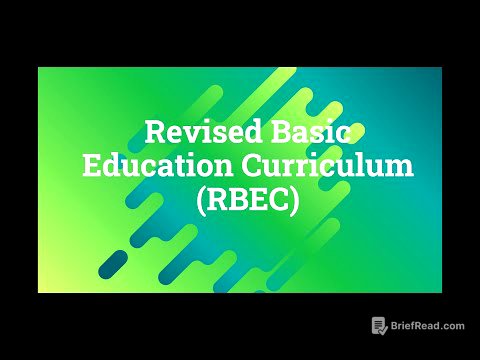 (RBEC) Revised Basic Education Curriculum