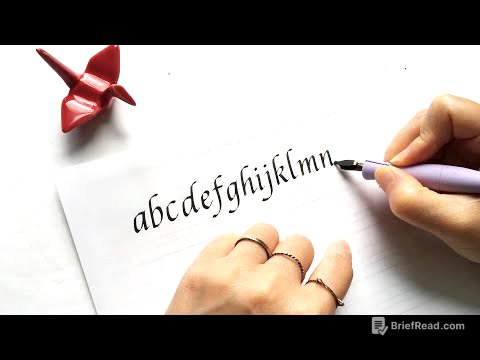 Italic Calligraphy Tutorial - Beginners' Alphabet Demo