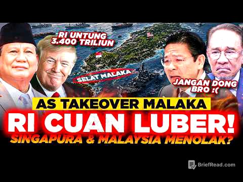 SELAT MALAKA DI INCAR AMERIKA!! Indonesia CUAN 3,4 KUADRILIUN, Malaysia, Singapura Gak TERIMA?