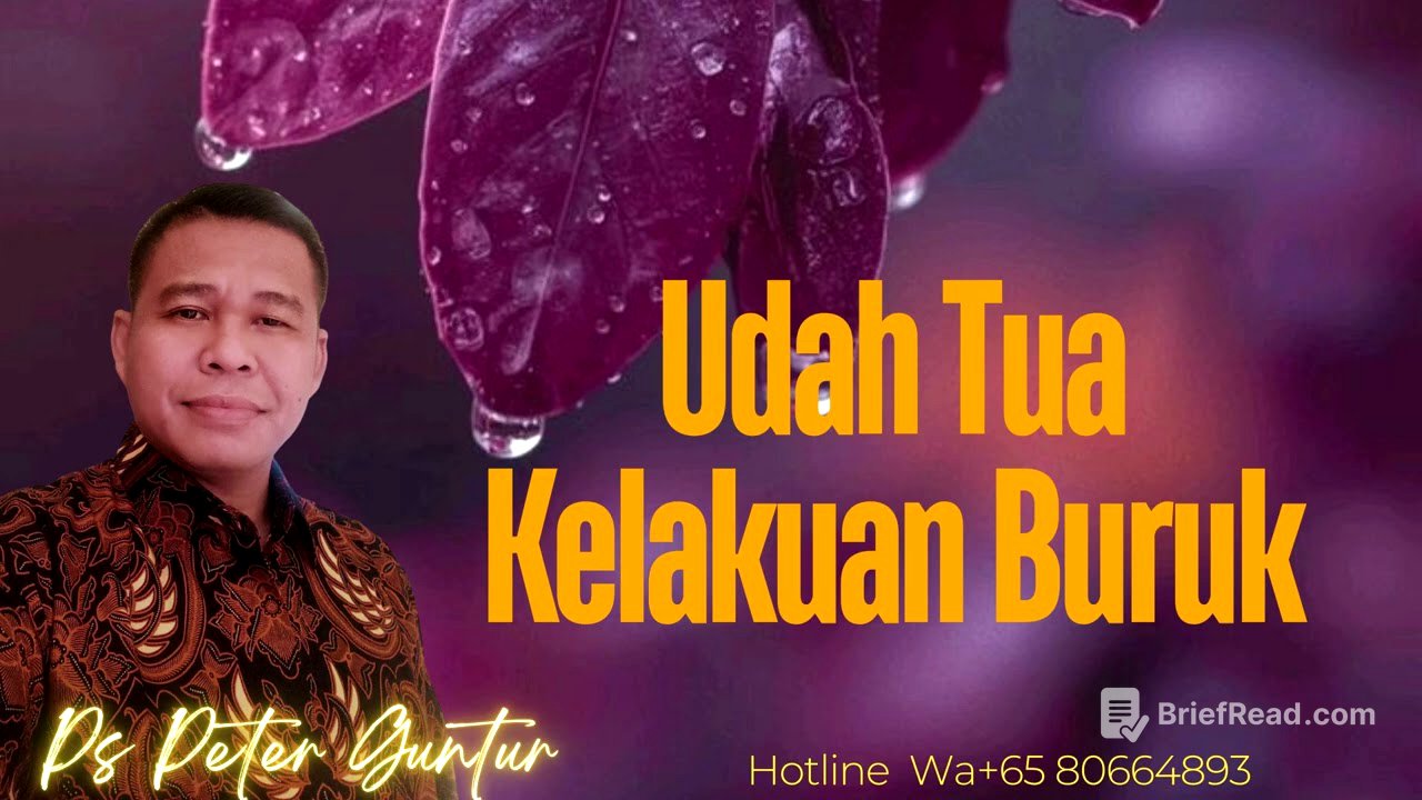 UDAH TUA KELAKUAN TETEP BURUK   - PETER GUNTUR