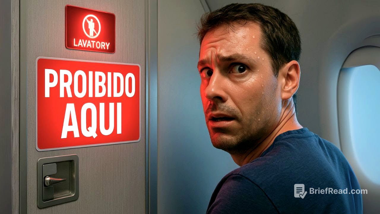 NÃO VÁ AO BANHEIRO DO AVIÃO 🚨  NESSES 5 MOMENTOS (O 4 é assustador!)