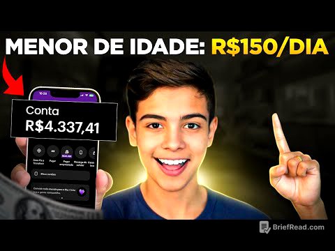COMO GANHAR R$5.000 POR MÊS SENDO MENOR DE IDADE - Passo a Passo (Dinheiro online)