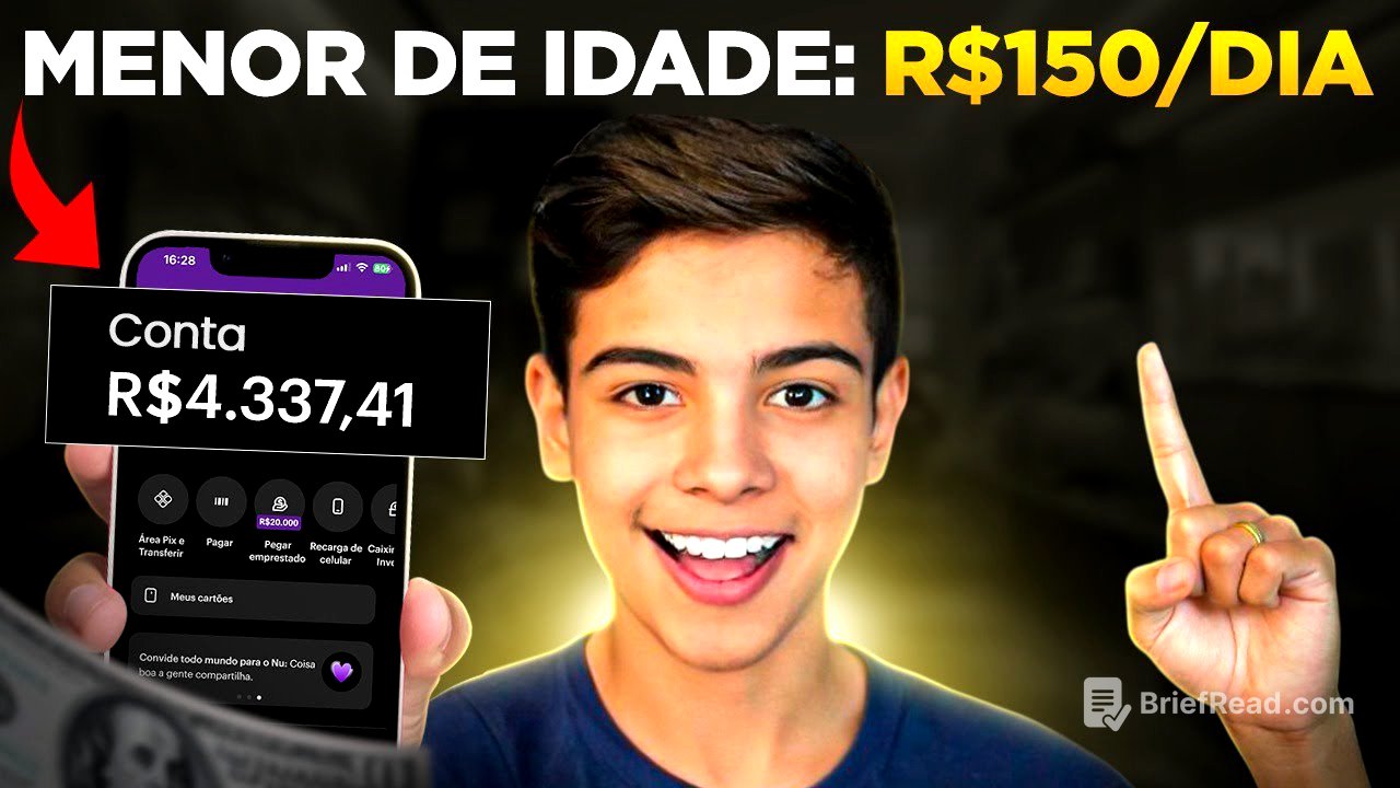 COMO GANHAR R$5.000 POR MÊS SENDO MENOR DE IDADE - Passo a Passo (Dinheiro online)
