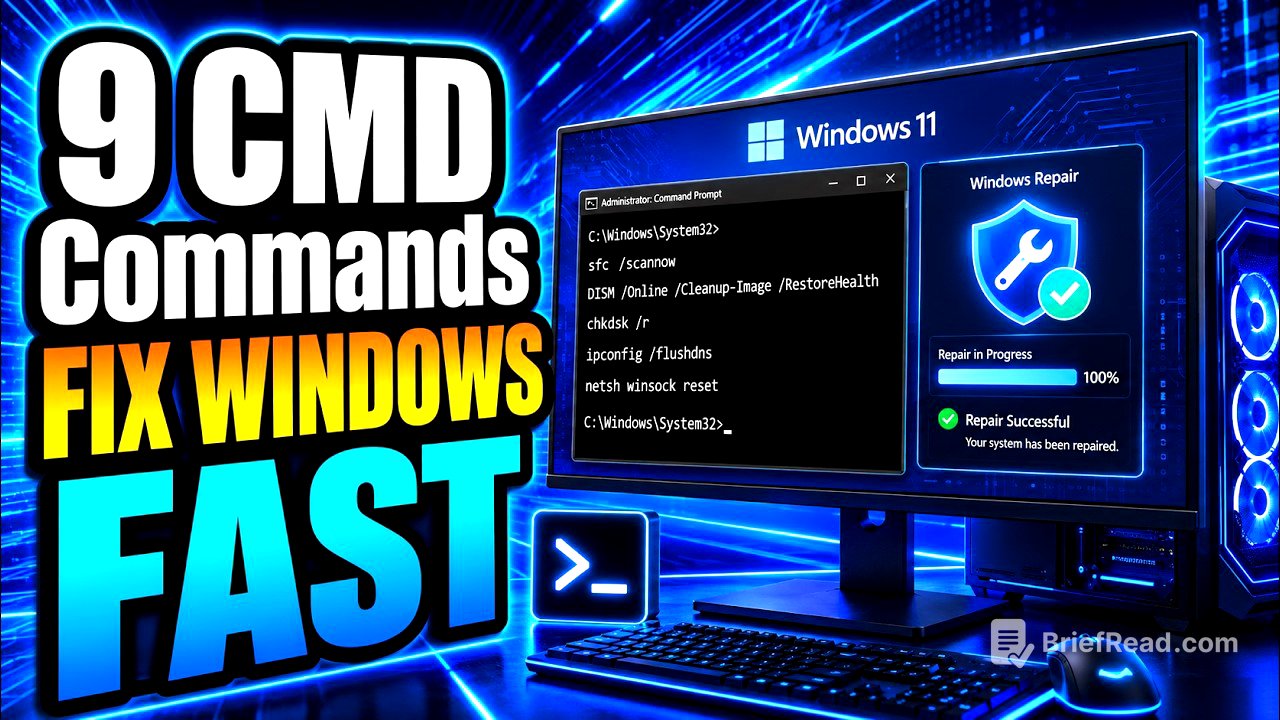 Run These 9 CMD Commands Now to Repair Windows in Minutes