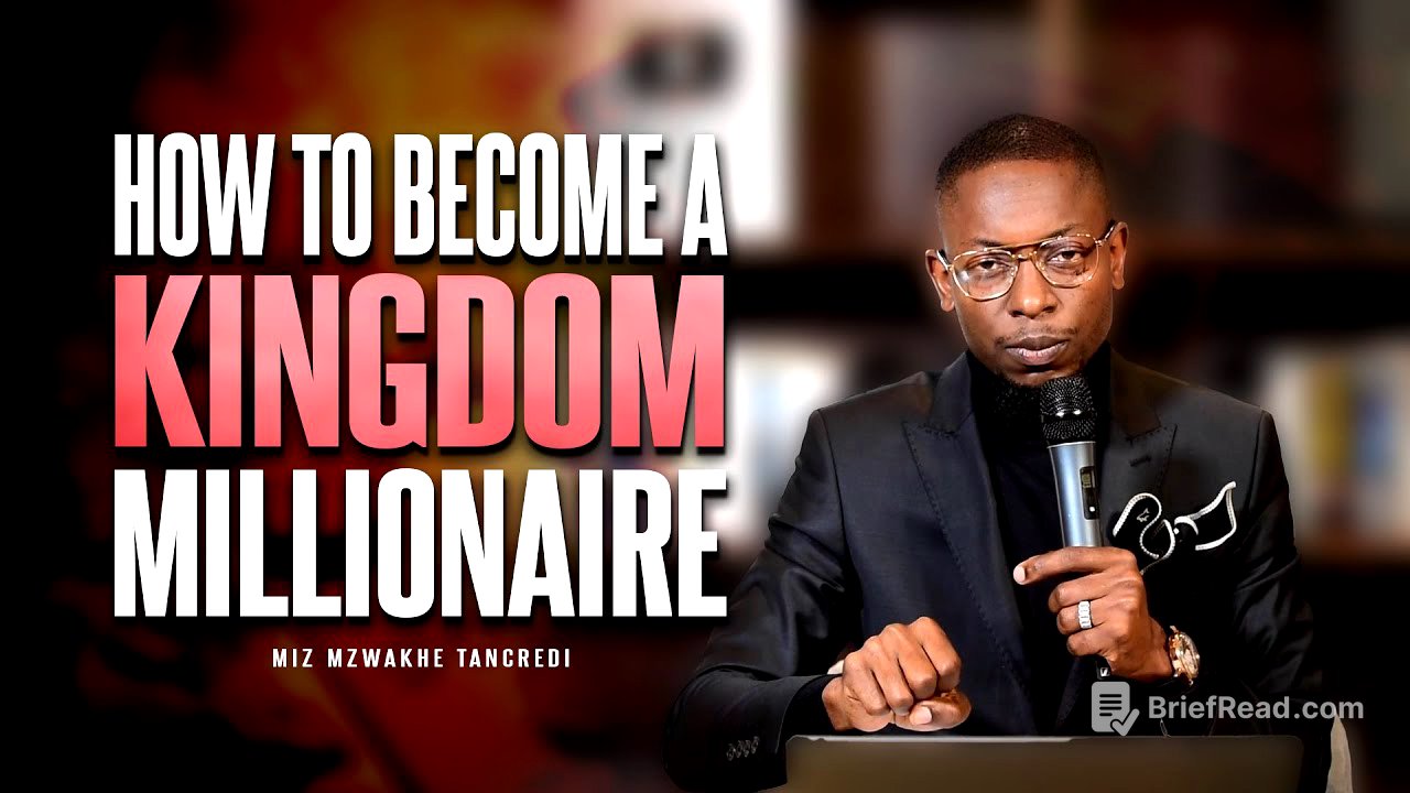 How to become a kingdom millionaire | Apostle Miz Mzwakhe Tancredi