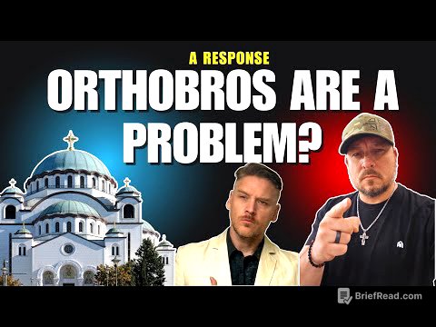 Orthobros, Grifters, and the Sin of Misplaced Rebuke