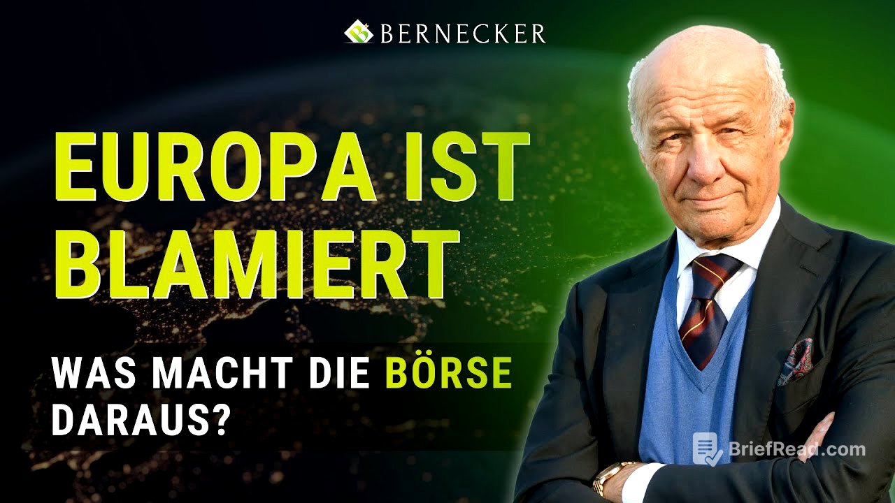 Europa ist blamiert - Was macht die Börse daraus? / Hans A. Bernecker im Gespräch