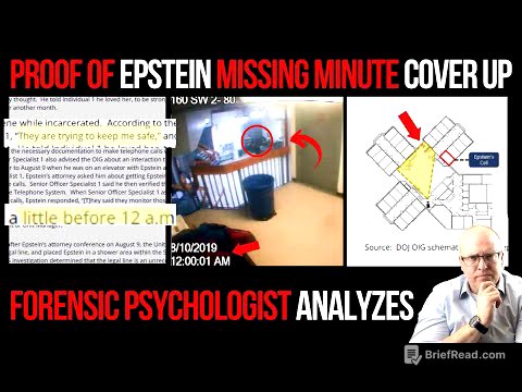 Epstein Jail Video Missing Minute Cover Up: Forensic Psychologist Analyzes
