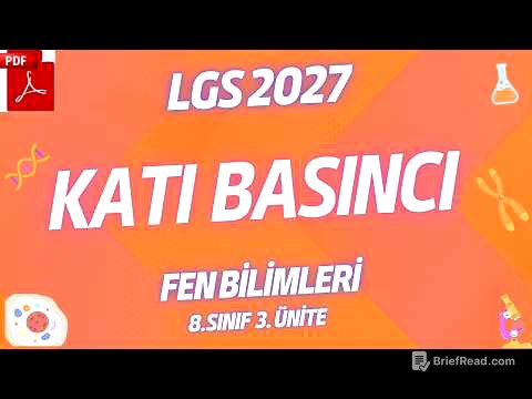 Katı Basıncı | LGS 2027 | Fen Bilimleri 8. SINIF 3. ÜNİTE #lgs2027 #fenbilimleri