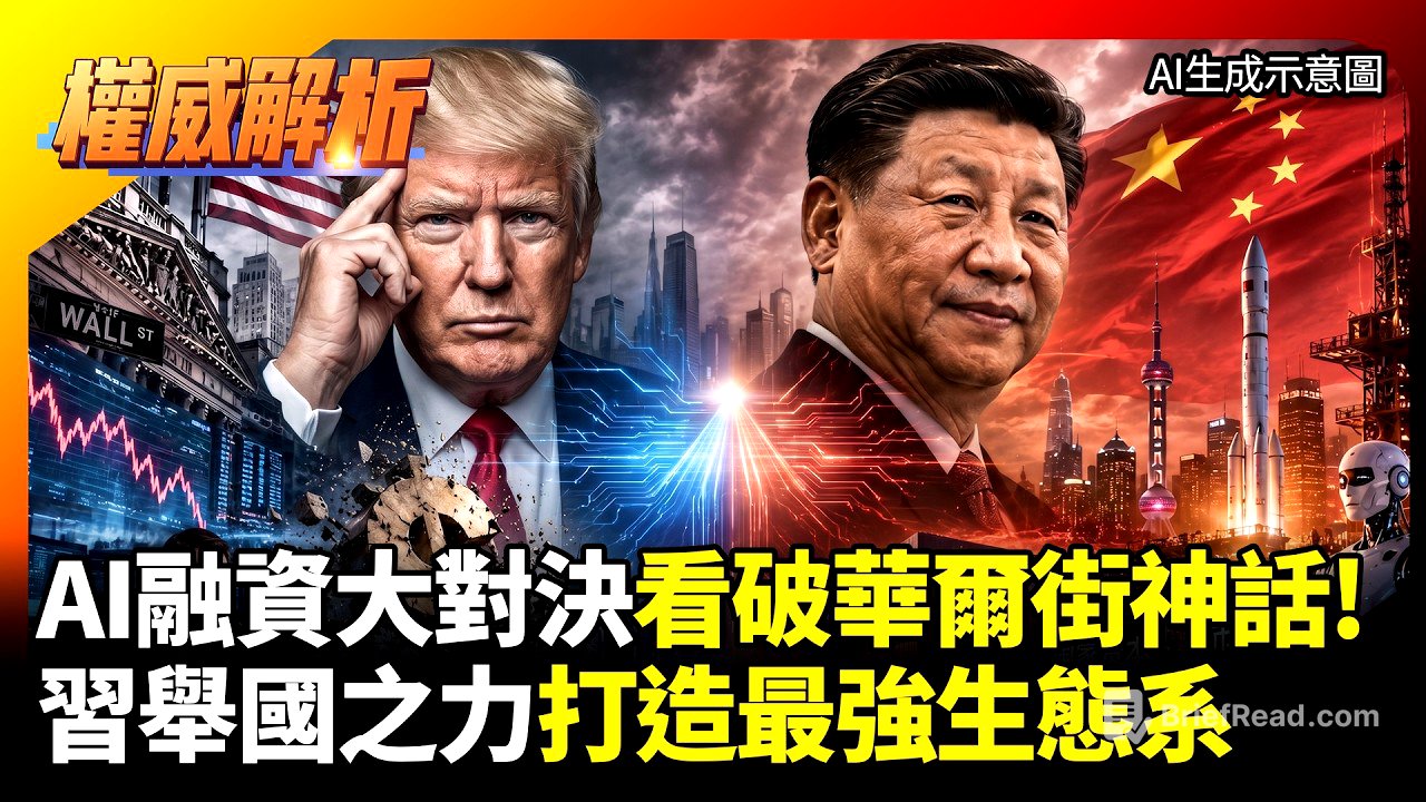 AI融資大對決! 華爾街資本神話被看穿? 習近平舉國之力衝刺 國家資本與市場融合打造最強生態系#寰宇全視界 #寰宇新聞