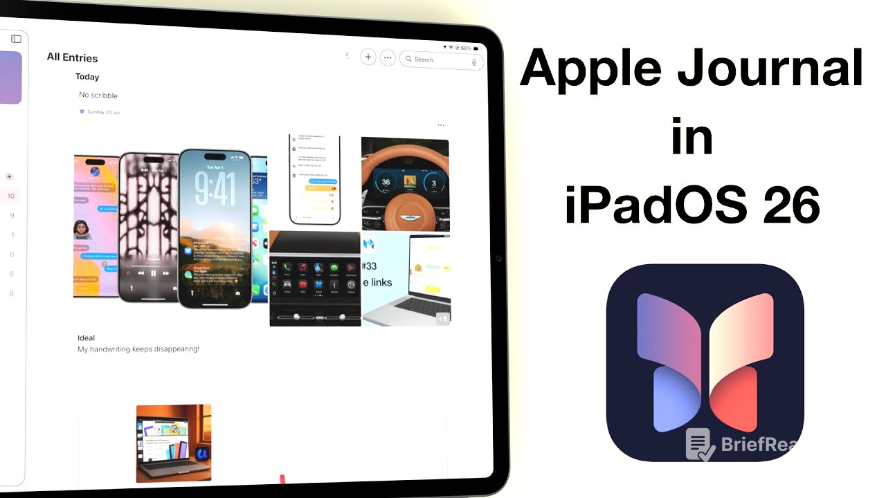 Apple Journal in iPadOS 26