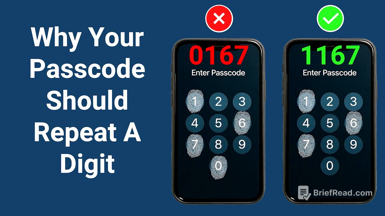 The Mathematical Reason Your Passcode Should Repeat A Digit