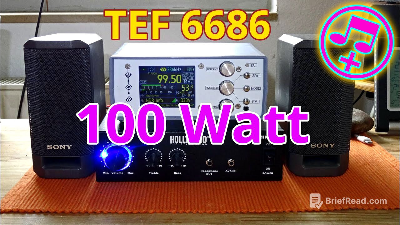 TEF6686 UKW-Radio mit 100W-Verstärker 🎵 unglaublicher Sound super Empfang!