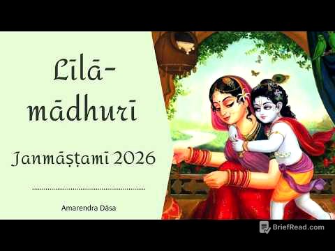 Līlā-mādhurī | Janmāṣṭamī 2026 | Amarendra Dāsa