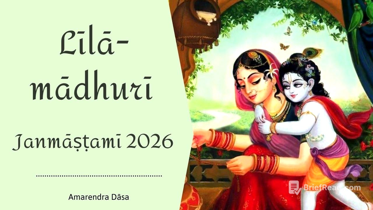 Līlā-mādhurī | Janmāṣṭamī 2026 | Amarendra Dāsa