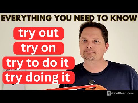 Learn Phrasal Verbs / TRY ON VS. TRY OUT / CONPREHENSIBLE INPUT, EVERYDAY AMERICAN ENGLISH