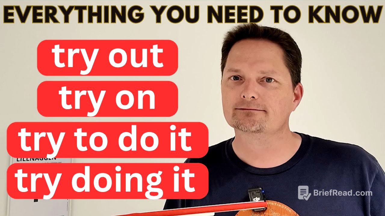 Learn Phrasal Verbs / TRY ON VS. TRY OUT / CONPREHENSIBLE INPUT, EVERYDAY AMERICAN ENGLISH
