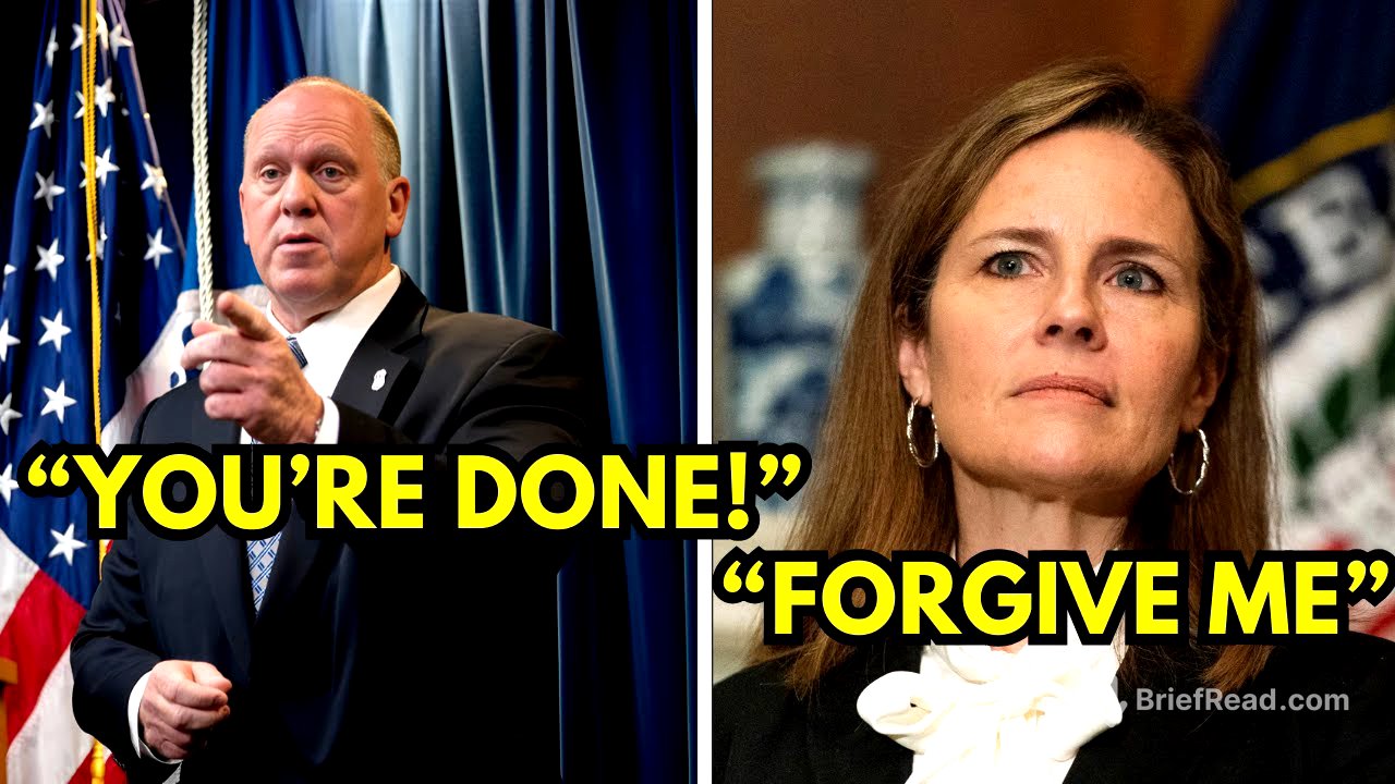 Amy Coney Barrett SILENCES Tom Homan with One Brutal Question—His Response Breaks All Court Rules!