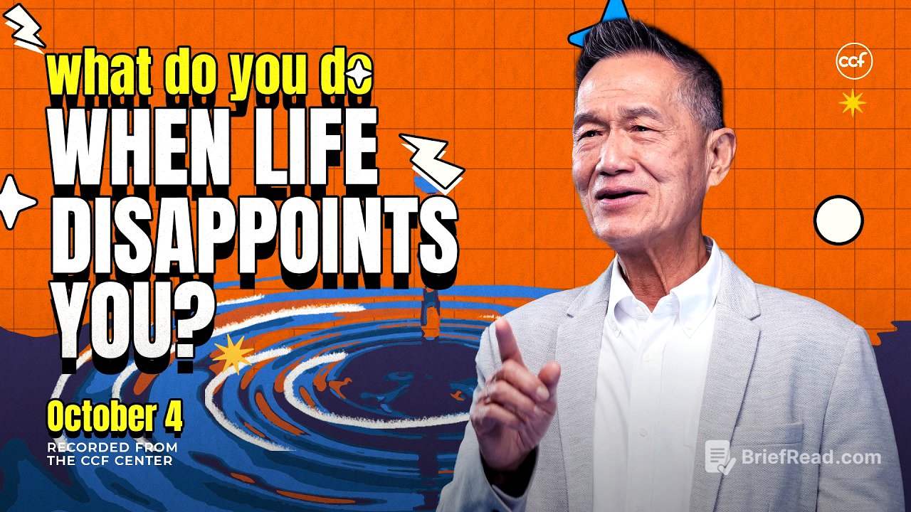 When Disillusioned, Focus On God | Peter Tan-Chi | October 4, 2026