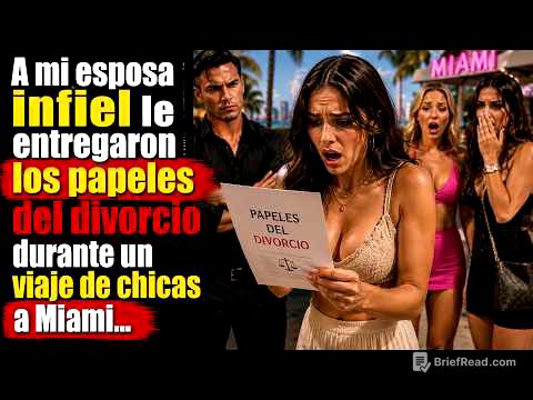 A mi esposa infiel le entregaron el divorcio durante un viaje de chicas a Miami...