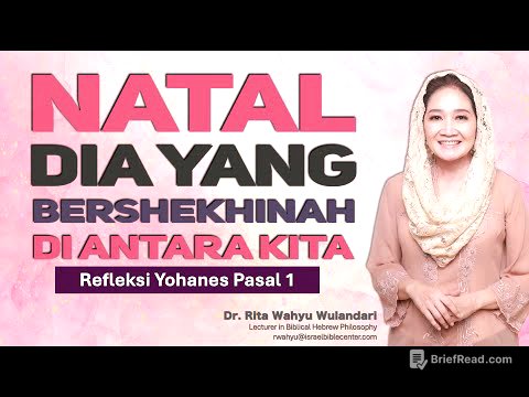 NATAL - SHEKHINAH (Dia yang BER-SHEKHINAH di antara kita) Yohanes pasal 1