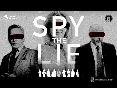 Cara Gampang Tahu Orang Bohong (Teknik Rahasia CIA) | Spy The Lie