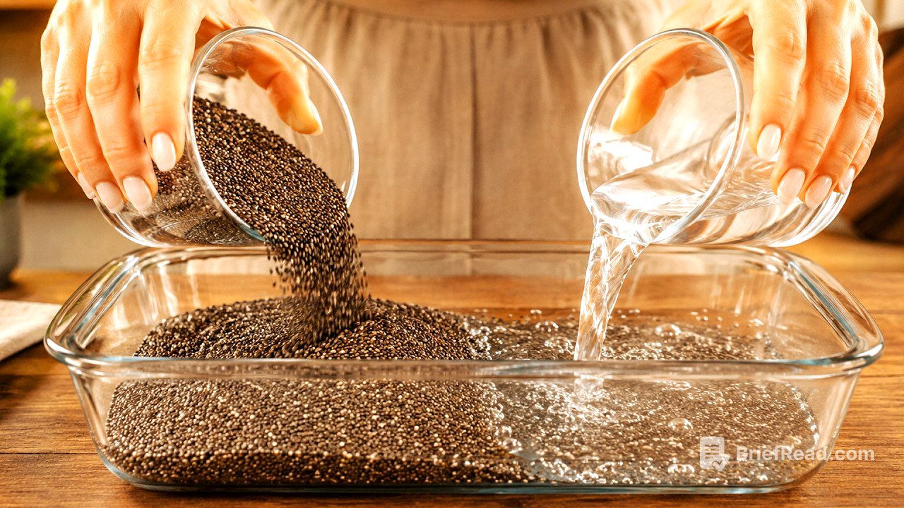 I haven't bought bread in a year! Just mix chia seeds with hot water!