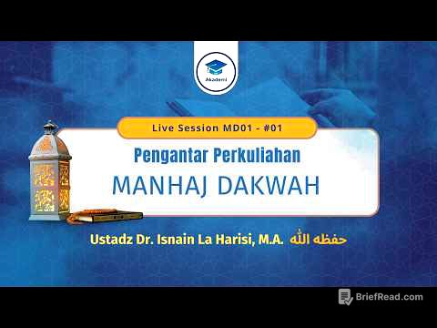 [Live Session] MD1-#01 - Pengantar Perkuliahan Manhaj Dakwah