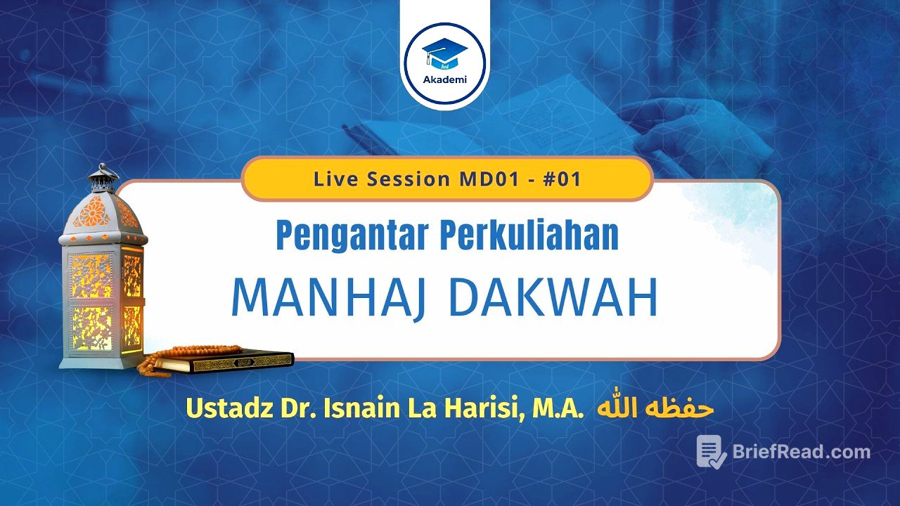 [Live Session] MD1-#01 - Pengantar Perkuliahan Manhaj Dakwah