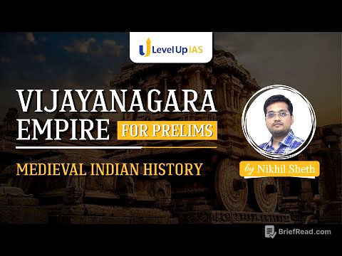 Vijayanagara Empire for Prelims | Medieval Indian History | UPSC CSE 2023 | By Nikhil Sheth