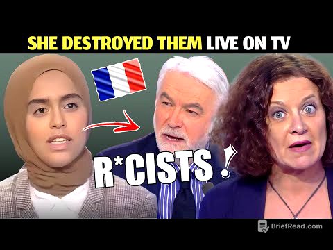Young Muslim woman from France, humiliates three journalists / She will never be invited again !