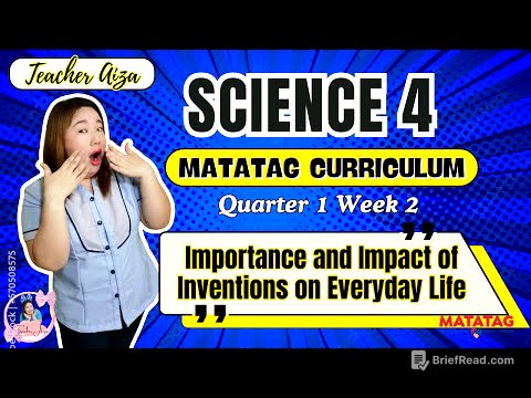MATATAG SCIENCE 4 - Quarter 1 Week 2 - Importance and Impact of Inventions on Everyday Life