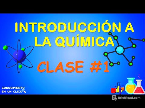 INTRODUCCIÓN A LA QUÍMICA BÁSICA | Clase #1