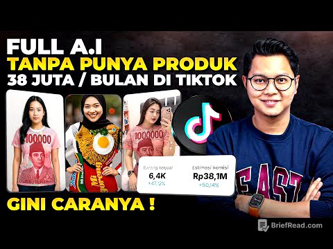 FULL A.I TANPA PUNYA PRODUK, 38 JUTA PER BULAN DI TIKTOK AFFILIATE, GINI CARANYA !