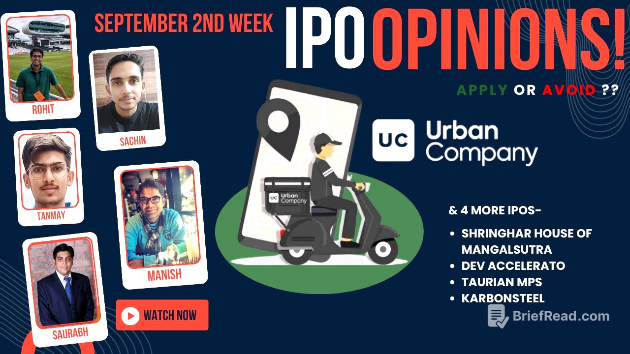Urban Company, Shringhar, DevX & other September 2nd Week IPOs : Apply/Avoid? Primary Market Chatter