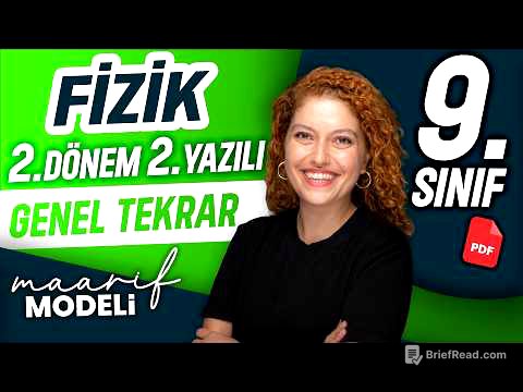 9.sınıf Fizik Maarif Modeli 2.dönem 2.yazılı 2025-2026 | Genel tekrar | Zeduva