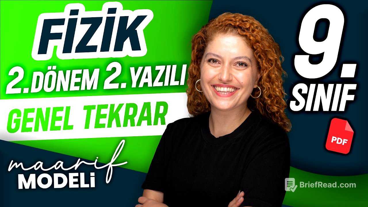 9.sınıf Fizik Maarif Modeli 2.dönem 2.yazılı 2025-2026 | Genel tekrar | Zeduva