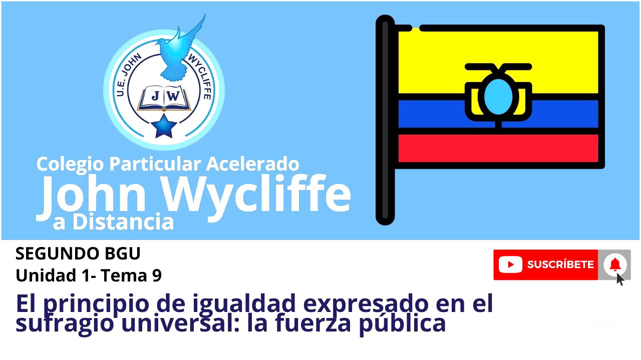El principio de igualdad expresado en el sufragio universal: la fuerza pública