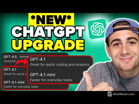 ChatGPT LAUNCHED GPT 4.1 & 4.1-mini Models AND OTHER HIDDEN CHANGES 👀