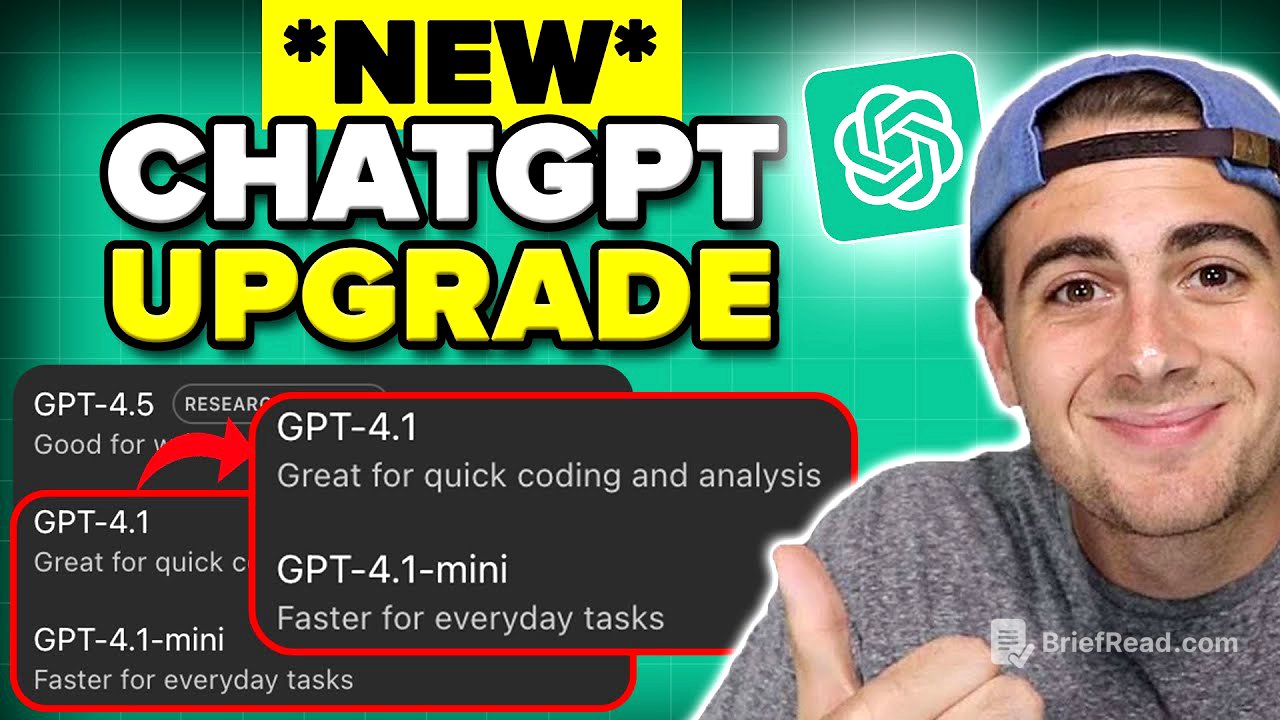 ChatGPT LAUNCHED GPT 4.1 & 4.1-mini Models AND OTHER HIDDEN CHANGES 👀