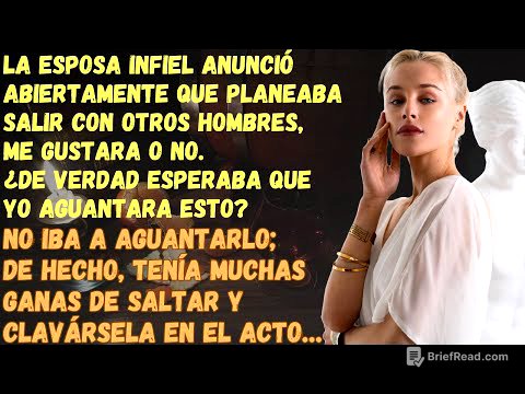 La esposa infiel ha anunciado abiertamente que tiene intención de SALIR CON OTROS HOMBRES…