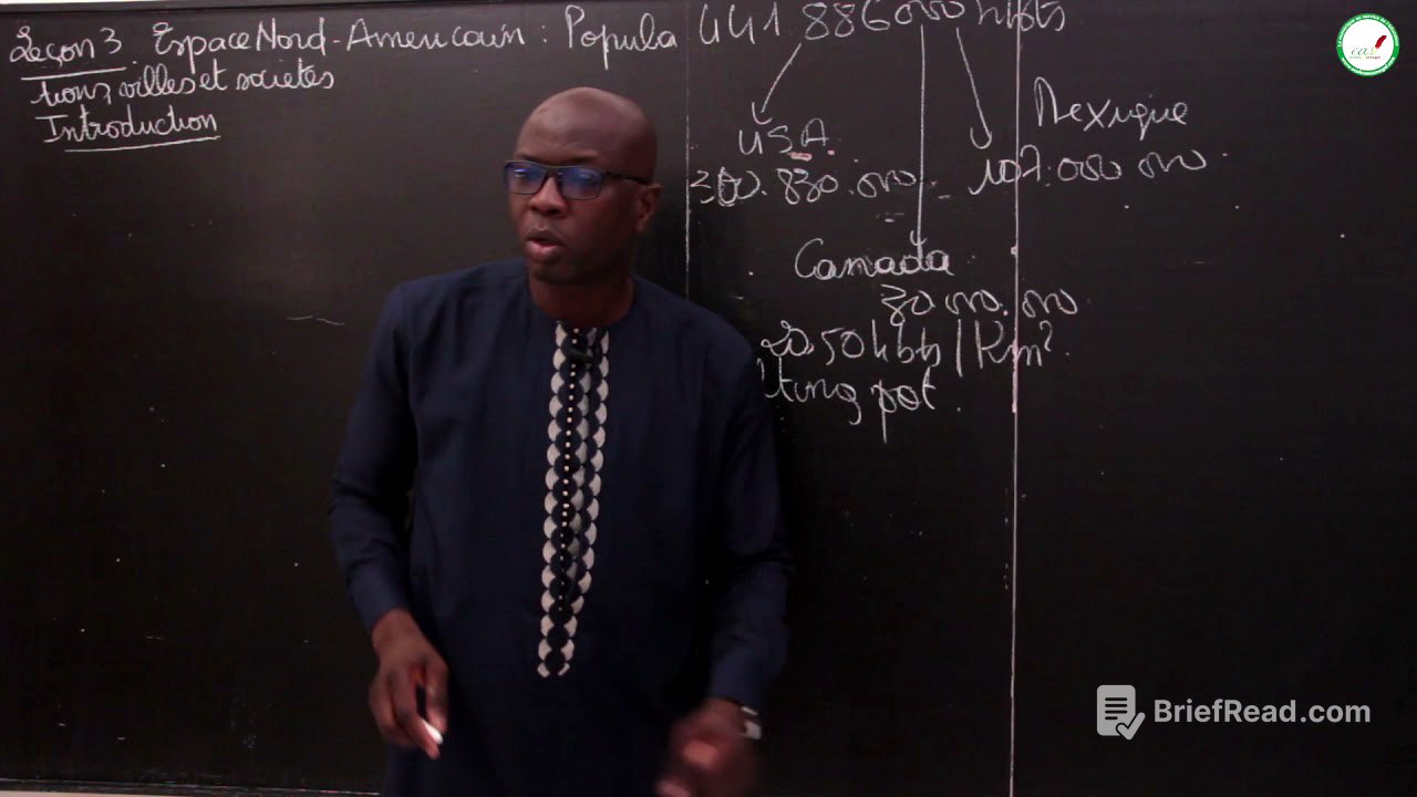 Cours - Terminale - Histoire / Géographie : Espace Nord-Américain : Populations, villes et sociétés