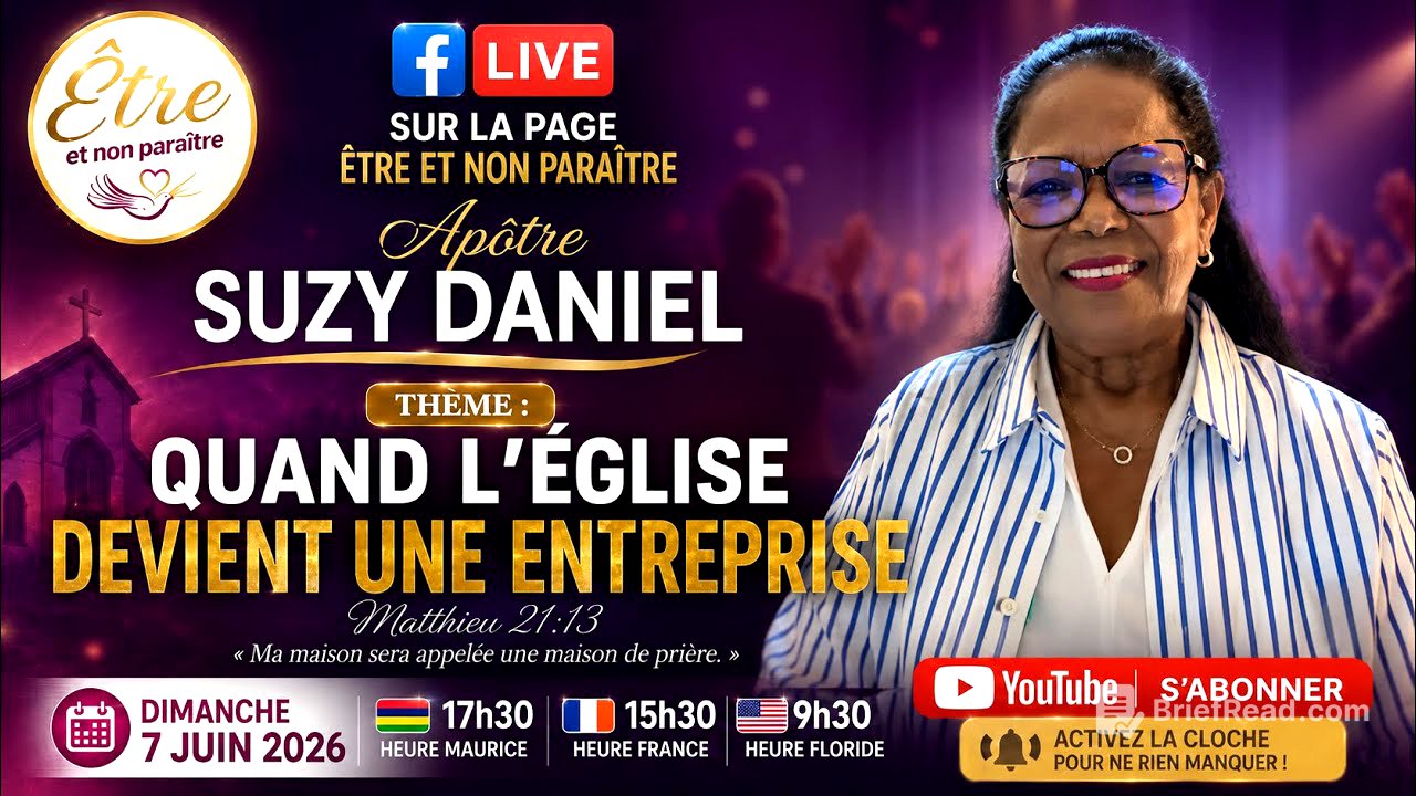 🔥 QUAND L’ÉGLISE DEVIENT UNE ENTREPRISE 🔥Servante Suzy DANIEL