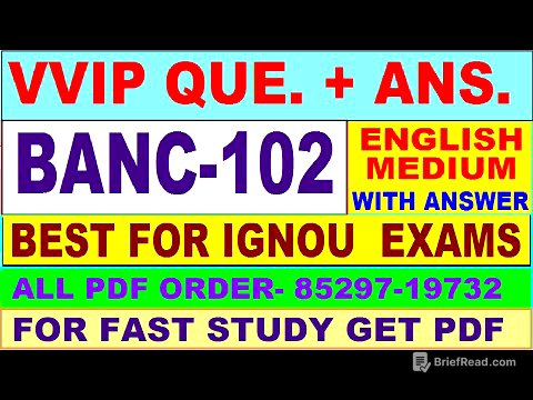 BANC 102 important questions with answer in English | banc 102 Previous Year Question Paper